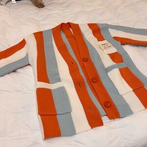 Colorful Striped Cardigan